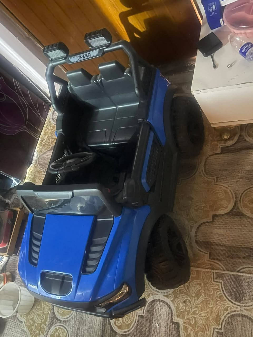 سياره اطفال على الشحن وبيهه ريمونت اسمهه رام استخدام شهرين فقط سعرهه ١٤٠ وبيهه مجال


**إذا كنت صاحب هذا الإعلان وتريد حذفه لأي سبب، رجاءا أرسل رسالة إلى الدعم الفني**