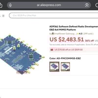 SDR • 4x4 MIMO • موديل ad-fmcomms5-eb