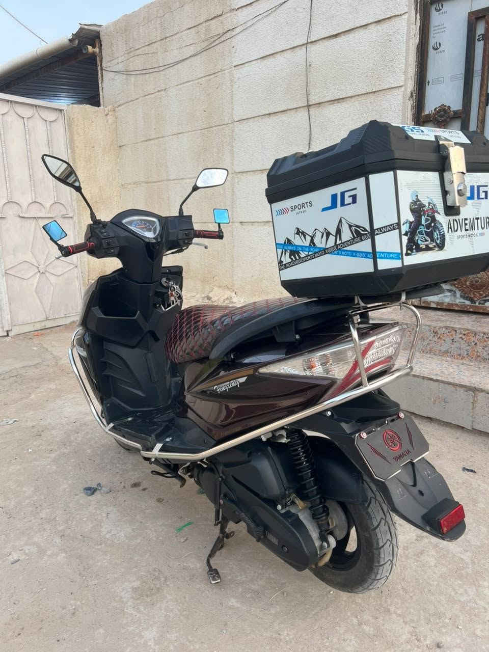 دراجه للبيع ***********  مستخدمه ٤ شهر فقط دراجه برغي مامفتوح بيهه امانت الله اوريوله بعدهي جديده
