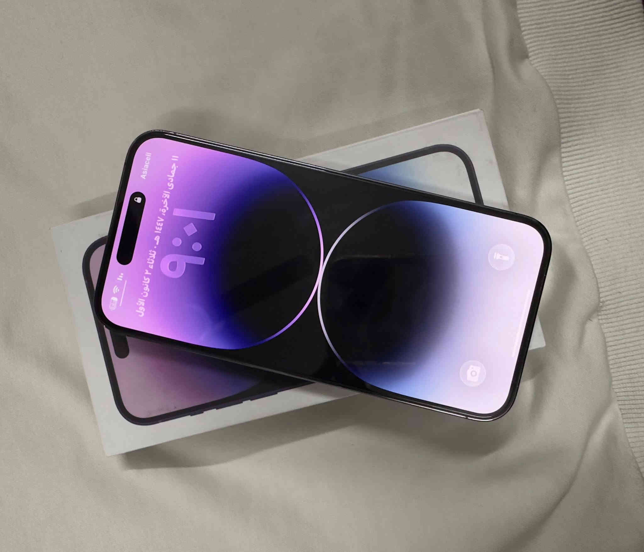 سلام عليكم 

ايفون 14 برو ماكس للبيع 
بطاريه 85 
ذاكره 256 
جهاز جديد تفحص وين متريد 
السعر 825 
تواصل واتساب ***********
