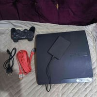 PS3 ويا جميع ملحقاتة وذاكرة داخلية 128 وبي 8 العاب وهارد خارجي بي 60 ل...