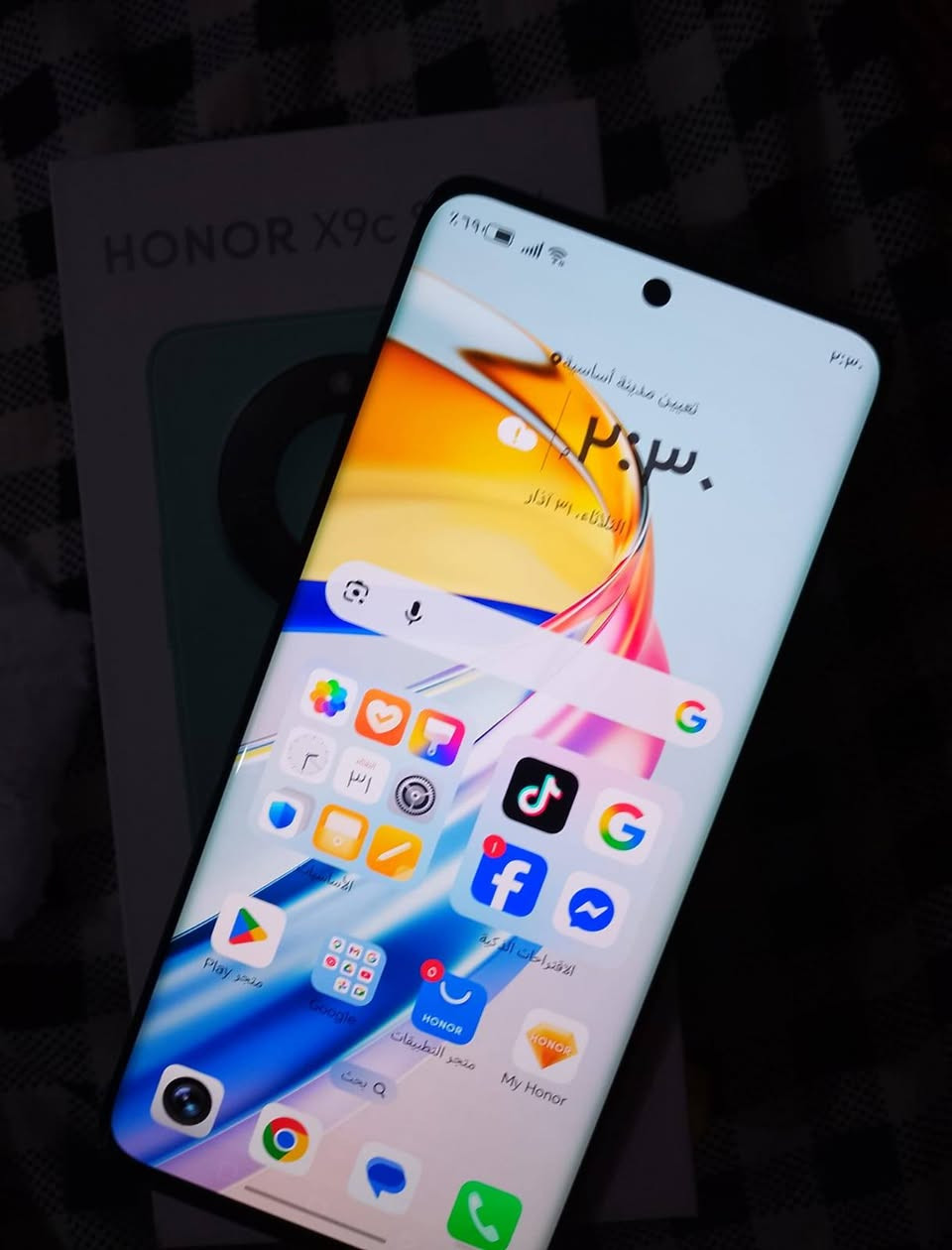 سلام عليكم جهاز للبيع اسم الجهاز HONOR X9c Smart
(ذاكرته 256) (عشوائيه 12+12) جهاز نضيف 100٪ مستخدم قليل سعره 275 قفل العنوان نجف  ***********
