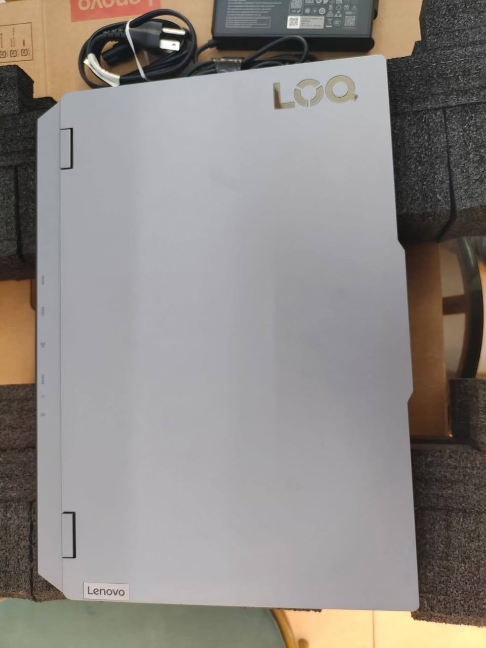 ‏LENOVO LOQ  15ARP9
مستخدم شهرين جديده لوك بعدها بالباكيت 
‏CPU: AMD Ryzen 5 7235HS 3.2 GHZ

(( ‏GPU:RTX 4050 6GB.  ((  170. Watt

‏RAM: 12GB DDR5 

‏HARD: 512GB SSD M.2

‏MON: 15.6 FHD IPS 144HZ

‏OS: windows 11 home 
‏

‏Color: -GREY

‎‏‎السعر /980 الف
***********
