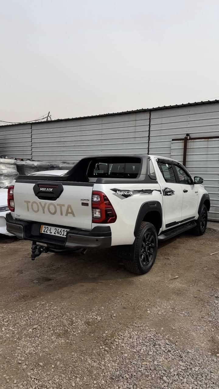 ادفنچر 2025
TOYOTA HILUX ADVENTURE 
رقم اربيل بأسمي
وكالة ومكفولة 
ماشية ٧ الاف وبحالة الزيرو بعدها 
عليها بعض الاضافات 
مكانها بغداد / شارع فلسطين 

***********
***********

السعر ٤٥٠ ورقة
