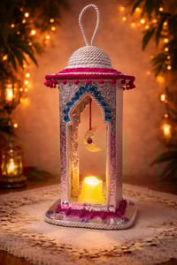 فانوس رمضاني • حجم كبير • صنعة يدوية