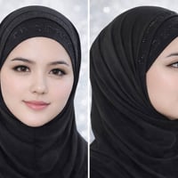 حجاب ستراز • بريق ناعم • ٧ ألوان