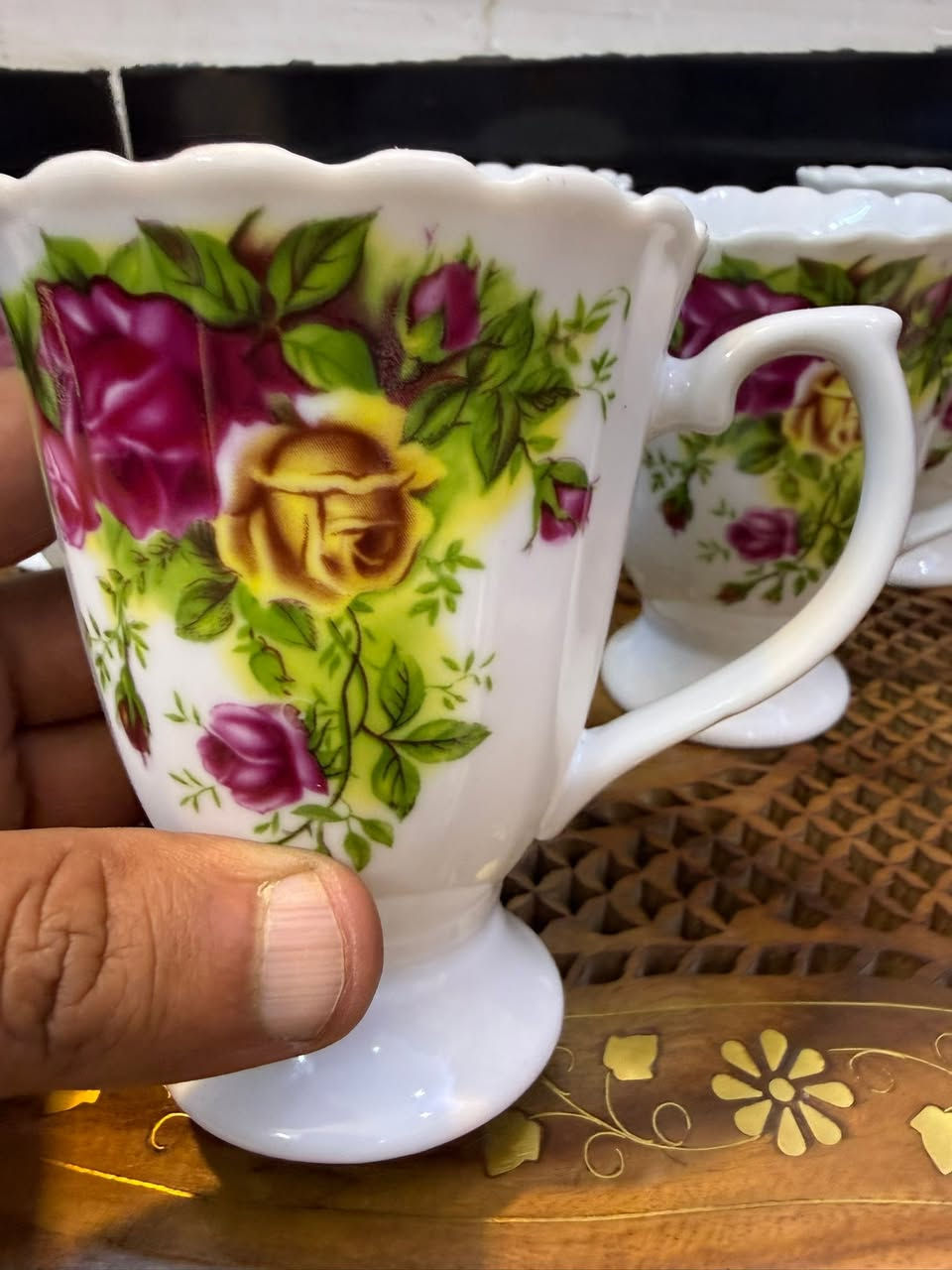 سيت 6 كوب من ماركة رويال البرت بورسلين رسم يدوي مختوم بايركس يتحمل الحراره السعر 65 نهائي


**إذا كنت صاحب هذا الإعلان وتريد حذفه لأي سبب، رجاءا أرسل رسالة إلى الدعم الفني**