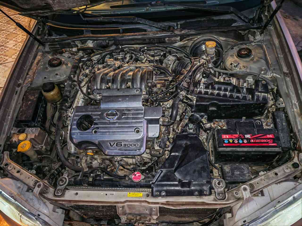 نيسان مكسيما موديل 2004طخه بسيطه بالبنيد ومصلحه والباقي بدون صبغ بيها جراد موضح بالصور غرفه جديده بلاديه تخم تاير جديد محرك كير تبريد تمام كهربائيات كلها عالشركه رقمها بغداد انكليزي وهزه جديده السعر63وبيها مجال مكانها بغداد العامريه شارع المنظمة أو مجموع المحبه بالسيديه للاتصال بالرقم ***********
