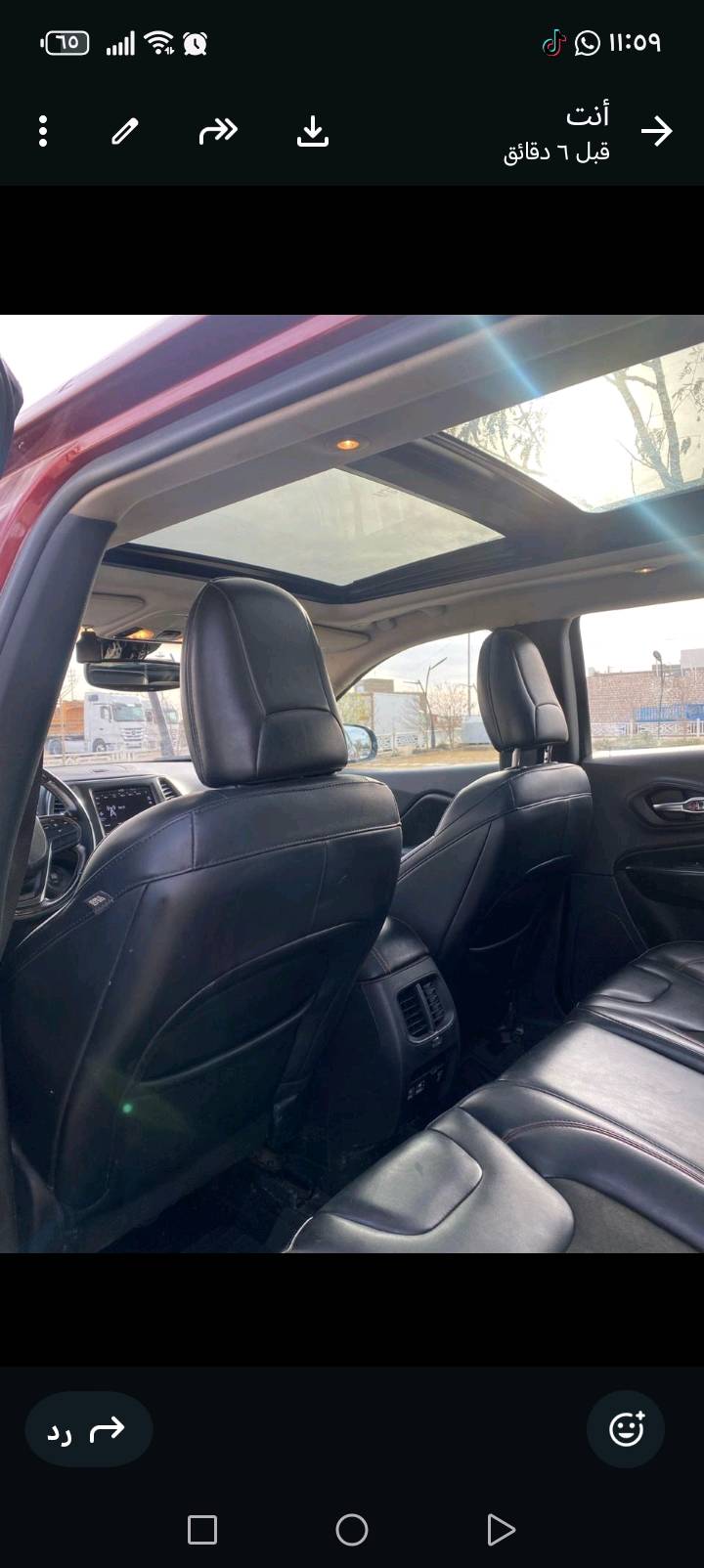 السلام عليكم جيب شيروكي ٢١ ترايل هوك بيهة جاملغ وبنيد بدون دواخل للبيع فول مواصفات 