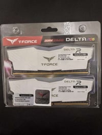 كت رامات 16Gb T-force white 3600hz ddr4‼️ استعمال 9 شهور ووصل الشراء م...