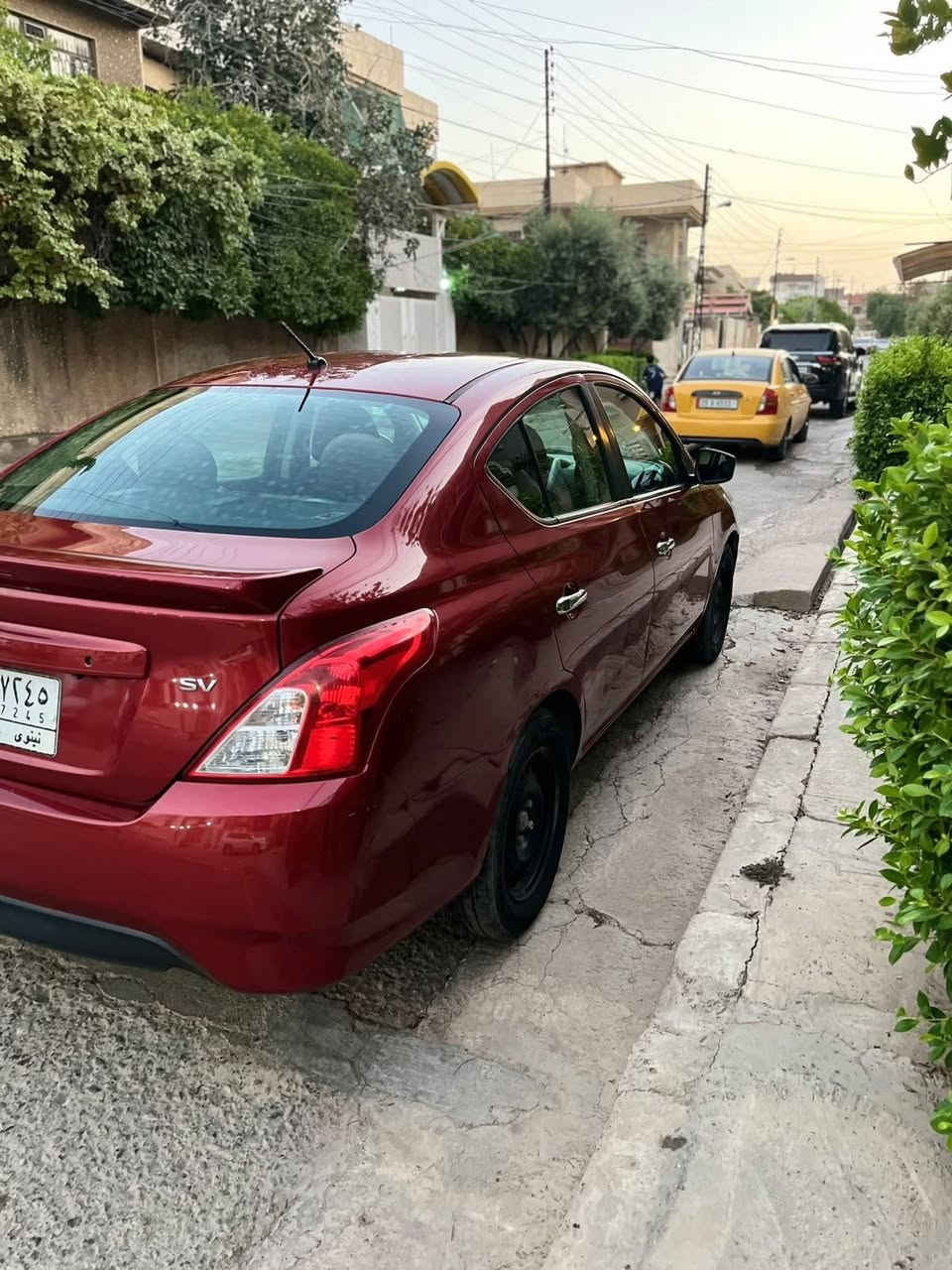 نيسان فيرسا موديل 2018
ضررها جاملغ امامي بدون دواخل مبدل بدون صبغ
بيها مكانين صغار بارد 
شاشه 
كامره
تحكمات ستيرن 
مثبت سرعه 
السياره جديده  بمعنى الكلمة
الاتصال على الرقم ***********
غير متواجد على الفيس
