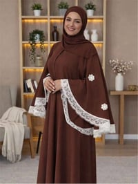 فستان كلوش • هوريم دابل تركي • مقاسات ٣٨-٤٨
