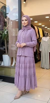 طقم تنورة وقميص • جديد • محجبات