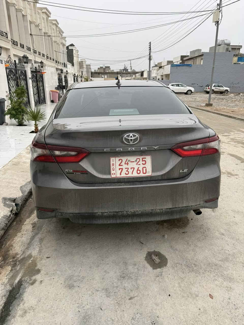 ماشاءالله كامري موديل 2024 الفئة Le معروف مواصفات بجم كبس خلفي كبس  بابين صبغ جهة سكن ماشي 19 ميل رقم كاتي تترقم أربيل سليمانيةً دهوك باقي الموعد 55 يوم السياره جديد كلياً صورة الحادث موجود بالمنشور السعر 190 ورقة مكان سيارة اربيل 
التفاصيل اتصل الرقم *********** واتس اب او راسلني خاص
