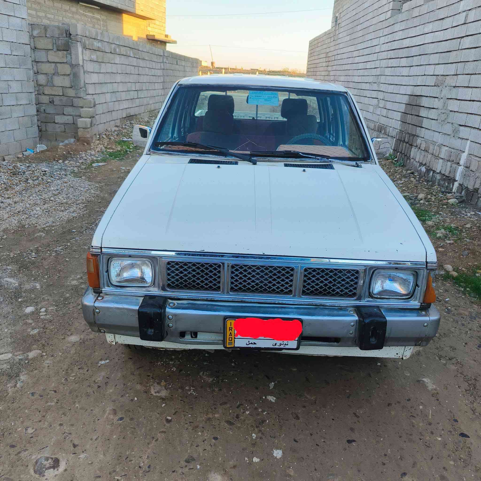 بيكم نيسان دبل 1988
تدفئه // تبريد  موجود

الكير نظيف

المحرك تعميره جديد

كاربون موجود 

وماعليها غرامة 

والسيارة نظيفة كما في الصورة 

. المكان  ـ موصل ـ بادوش 

السعر 44  

والي يريد يستفسر يتصل على هذه الرقم ( ***********)
