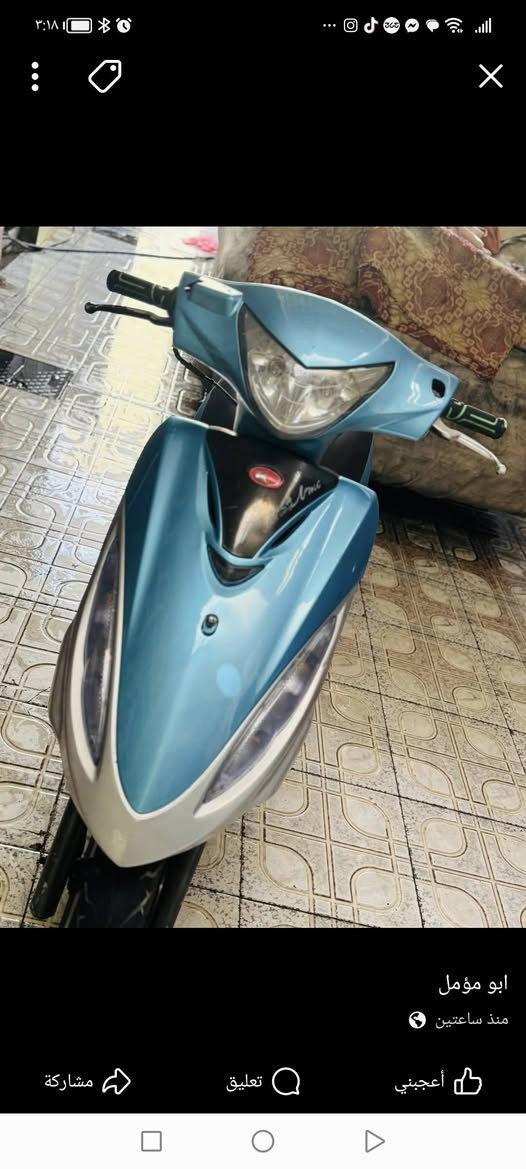 سلام عليكم شباب دراجه كامكو للبيع سعره ٦٠٠  شباب دراجه كلش نضيفه نجف حي نيسان رقم ***********
