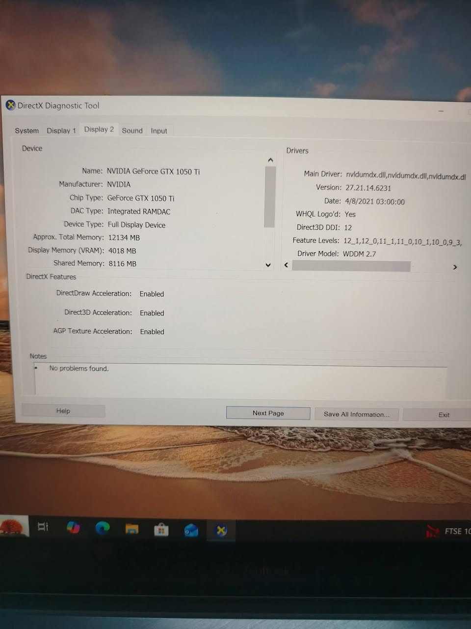 لابتوب للبيع Asus 
كورد 9 الجيل 8
رام 16
هارد m2 256 ssd
المعالج فئة H
كارت شاشة خارجي Nvidia Geforce GTX 1050 Ti ( 4كيكا)
 كارت شاشة داخلي ( 8 كيكا)
المجموع الكلي (12  كيكا)
حجم الشاشة 15.6
الشاشة لمس 4k 
كيبورد ضوئي
بصمة بيه
البرامج الهندسية والعاب 
النظافة فول
السعر 550 الف قفل


**إذا كنت صاحب هذا الإعلان وتريد حذفه لأي سبب، رجاءا أرسل رسالة إلى الدعم الفني**