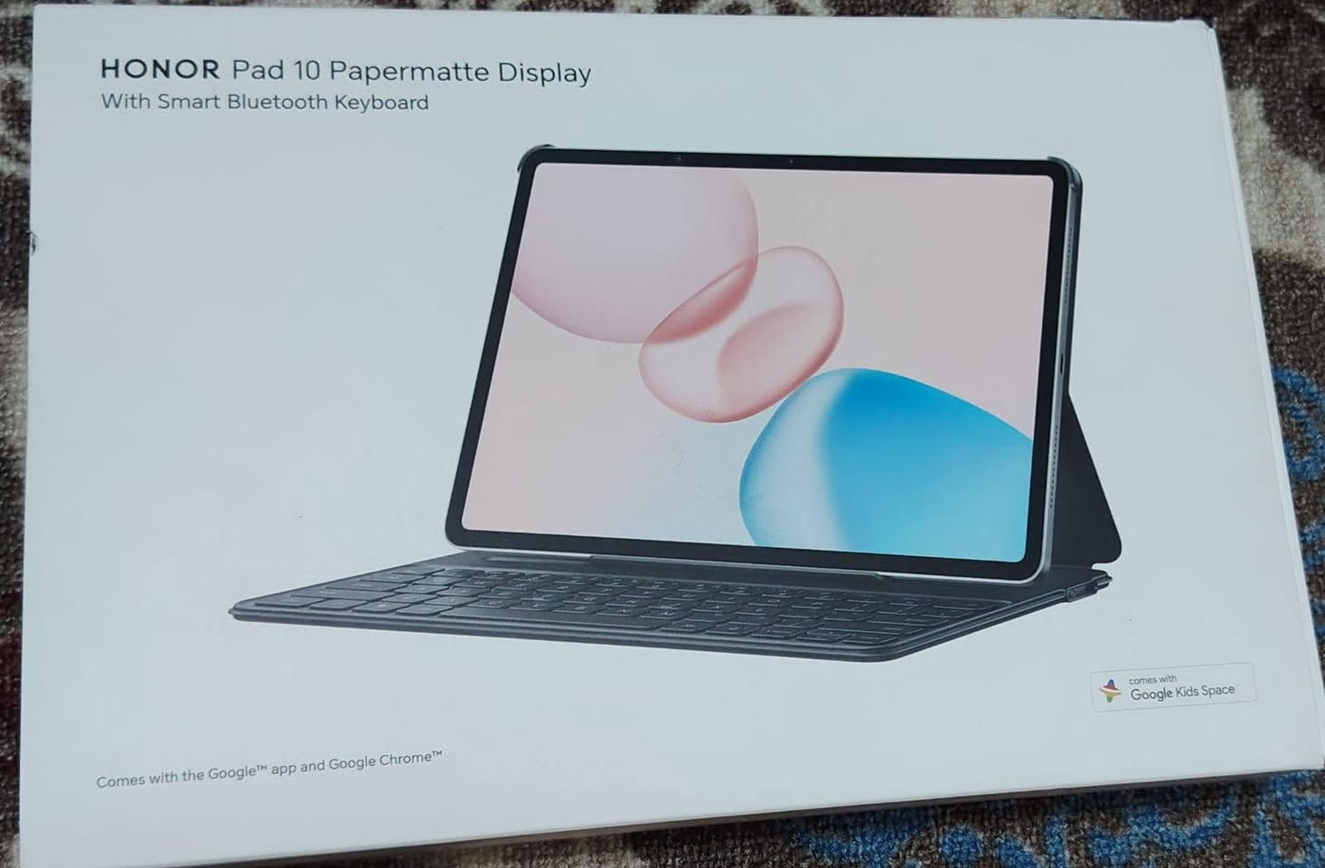 HONOR bad 10 papermatt
حجم البطاريه10100

حجم الشاشه 12.1

السماعات اربعه

الذاكره ٢٥٦

الجهاز شخطه مابي فقط نقص دكمه بالكيبورد حرف Z بس تكدر تكتب

السعر 290بدون القلم
السعر 310 مع القلم

للاتصال ***********
