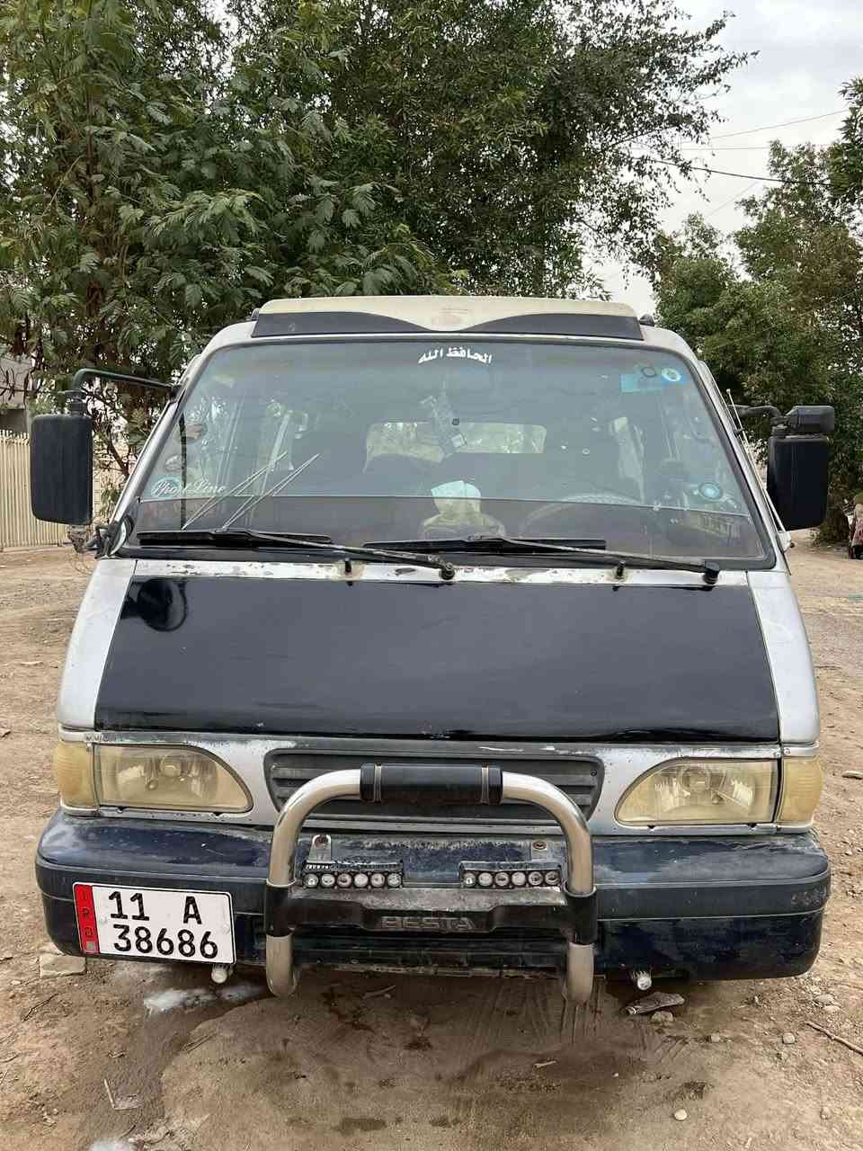 السلام عليكم؛ كيا بستا للبيع موديل ٩٥  رقم انكليزي سنويه لل 29 تخم تاير  سلف جديد  سياره ترايك وين متريد خير من الله(داكلهه شعار جديد )  السعر 50 وبيهه مجال  ***********
