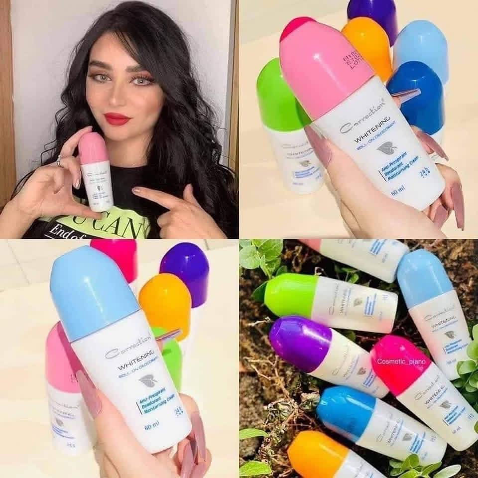 ‏رول كوركشن 😍😍
👈🏻مانع تعرق 💧
كوركشن ومااادراك ماكوركشن طبعا كولش،يفيد الي عدهم دوام
رول معطر مانع تعرق ومبيض من كوريكشن🥰💕
#الاصلي اكرر الأصلي مــعـطـر جـسـم رول أُن كوريكشن ® 

مزيل للرائحة ، ثابت ٢٤ ساعه عطوره تجنن
مبيض لمنطقة الإبط
يساعد على ازالة  التصبغات ﺍﻟﺠﻠﺪﻳﺔ ﻭﻳﻤﻨﻊ ﻇﻬﻮﺭﻫﺎ ﻓﻲ ﻣﻨﻄﻘﺔ ﺍلإﺑﻂ.
ويؤﻣﻦ ﺍﻟﺤﻤﺎﻳﺔ ﻣﻦ ﺍﻟﺘﻌرﻕ للاحساس بالإنتعاش طوال النهار
مناسب للبشره الحساسه🌸 وبي عطور حلوة
لا يترك اثر ع الملابس👚👕 حتى السوداء ❤️😍


**إذا كنت صاحب هذا الإعلان وتريد حذفه لأي سبب، رجاءا أرسل رسالة إلى الدعم الفني**