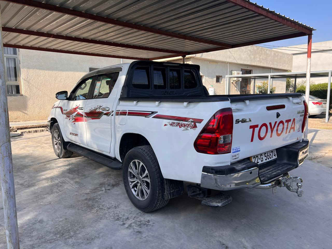 السلام عليكم عندي تويوتا هايلوكس سعودي ام الدعاء بصمه فورويل 2016اوتماتيك شركة ساز الاصل رقم اربيل سنويه وفحص وهزه جديده خطه جديده مال 22 السونار مرفوق ويه الصور محرك كير اكسل مكفولات ماشيه231الف محرك جديد لا تبخير لا تنقيص لا فتح السعر225وبيها مجال للطيبين العنوان بغداد الدوره وهذا رقمي ***********
