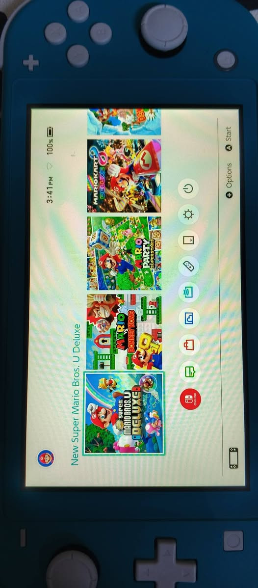 نينتندو سويتش لايت مهكر نظامين اخر تحديث اونلاين و اوفلاين مع ذاكرة 256 كيكا مليئة بالالعاب 
الجهاز مكفول من كافة المشاكل والاعطال ونظيف 
السعر النهائي 200 الف غير قابل للتخفيض 
توصيل بغداد 5 الاف وباقي المحافظات 6 الاف 
للتواصل ماسنجر خاص او واتساب او الاتصال
الرجاء التواصل على الخاص التعليقات مهملة 
***********
