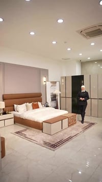 _غرفة نوم متكونه من 10 قطع بتصميم أنيق 🔹 فول هايدروليك عملي 🔹 صبغ حرار...