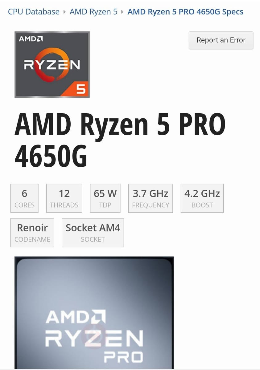 السلام عليكم 
عندي معالج r5 4650g pro  مستخدم نظيف  للبيع يرهم للتجميعات المتوسطة  السعر 75 الف وبيه مجال
اخوان الفحص مرفق كدامكم وكل الهلا بيكم 
رقم التواصل : *********** او واتساب
