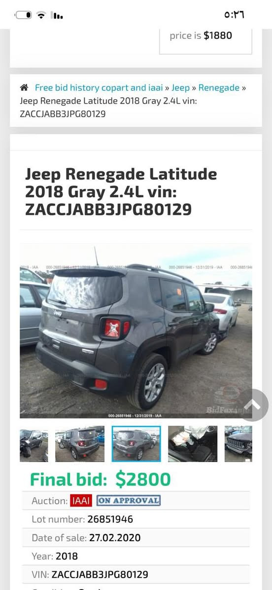 السلام عليكم جيب رينگد للبيع موديل ٢٠١٨                       حادثه جاملغ وبنيد وبيه باب السايق والباب الخلفي مرشوشات 
السياره جاهزه مابيه نقص 
مكان السياره بغداد الكاضميه 
للستفسار 
***********
***********
