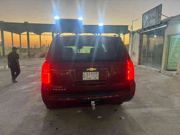 *شوفرليه تاهو  Lt Texas edition
*موديل ٢٠١٩
*رقم بغداد 
*عداد المسافة ١٢٠ الف
*حجم المحرك ٥٣٠٠
*عدد الاسطوانات 8سلندر
*رادار امامي وخلفي وجانبي 
*مانع انزلاق
*كشن# منفصل vib
*كشن هزاز
*كشن كهرباء وتدفئة
*جلد 
*الاضاءة ليد +زنون
تشغيل عن بعد 
جنطة كهرباء
خمس بصمات
رادرات نقطه عمياء
قاصة 
كشن السايق هزاز +ميموري 
لايت زينون  
مخارج اواكس مع مخرج كهرباء ٢٢٠ فولت
حركة الستيرن كهرباء
السعر 35000 دولار
للتواصل الاتصال بالرقم ***********
