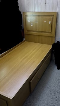 سرير خشب • مخزن داخلي • نجارة عراقية