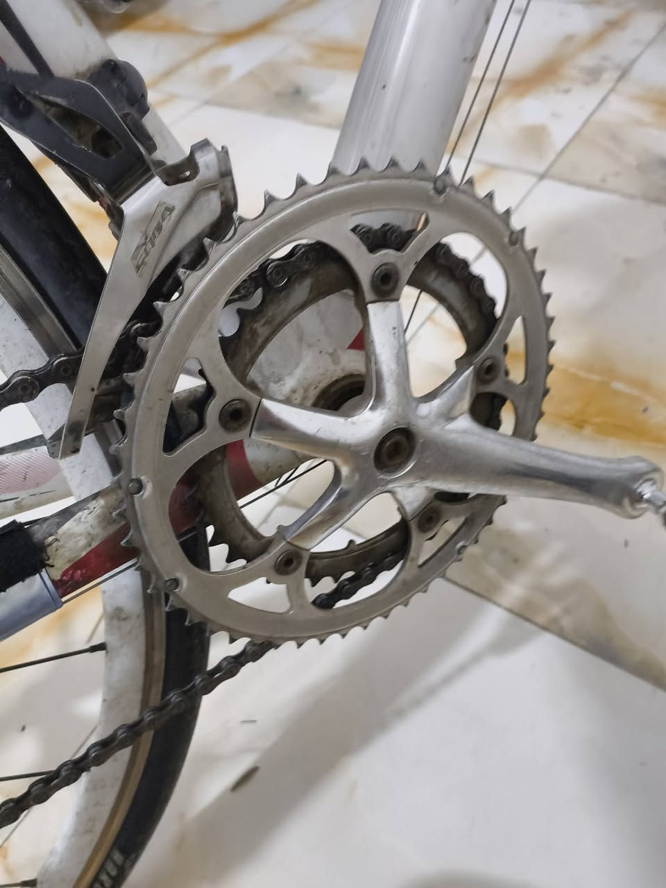 بايسكل سباق racing bicycle
بايسكل سباق من شركة SCOTT العالمية .

مع گيرين امامي وخلفي الامامي نمرتين والخلفي 9 نمر ف يصير سباق ويصير جبلي .

البايسكل كامل من الالمنيوم آلوي واجزاء من الكاربون فايبر فيكون جدا خفيف حوالي ال 3 كيلو (ينشال بتك ايد) لزيادة السرعة وسهولة التنقل . 

سعر الجديد مالته اكثر من الف دولار حسب الاصدار واني ابيعه ب 500 الف لان بيه فطر ولحمته لحيم اوكسجين .


**إذا كنت صاحب هذا الإعلان وتريد حذفه لأي سبب، رجاءا أرسل رسالة إلى الدعم الفني**