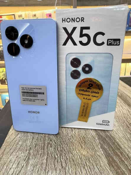 #مركزالباشا2للموبايل 📱
#متوفر 📣 في…….… #مركزالباشا2للموبايل💯  

الجديد والمختلف كلياً من #هونر #honorX5Cplus 
الكفاءة العالية والشكل والألوان الجذابة بسعر خيالي
HONOR X5C PLUS 
( 128 G - RAM 4+4 )
• شاشة أكبر مقاس 6.74 و تدعم 90 هيرتز
• المعالج الجديد الأسرع Mediatek Helio G81
• بطارية ضخمة بسعة 5260 تدعم الشحن السريع
• كاميرا 50 ميقابكسل
• نظام أندرويد 15 مع واجهة MagicOS 9
#السعـر 115 الف 🔥
#Honorx5c_plus

@📱📱📱📱🔥🔥🔥📱📱📱📱
#مركزالباشا2للموبايل
جميع الأجهزة ضمان 🛡 لمدة سنة كاملة من الوكالات الرسمية (هارد وير 🔧 - سوفت وير💻 )
نحن مسؤولون عن جميع الأجهزة مع جميع الوكالات خلال فترة الضمان                        
‏                              ‎للاستفسار اكثر
📄 نستلم طلباتكم من خلال 👇🏼
📬 ارسال رسالة على الماسنجر او
☎️ الاتصال على احد الارقام من الساعة 🕛 10:00
صباحاً  الى الساعة 🕘 12:00 مساءً . 
للطلب وللاستفسار 🤔 الاتصال على الارقام :
📱*********** - ***********📱
- العنوان 🔍 : بغداد - الكريعات - مقابل مطعم نسيم دجلة 
📍متوفر خدمة توصيل الى كافة انحاء العراق 🇮🇶
التقسيط  : يمكنك الآن شراء مختلف المنتجات بالتقسيط المريح ، لحاملي بطاقة ماستر كارد الرافدين. @الجميع اعلام منطقة الكريعات مركز الباشا2 للموبايل  HONOR Iraq
