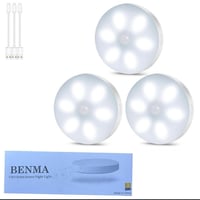 ثلاث قطع • مصابيح LED • مستشعر حركة