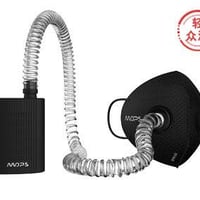 جهاز تنقية هواء شخصي محمول من العلامة التجارية MOPS  يعمل كقناع ذكي لت...