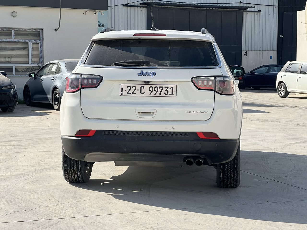 للبيع او مراوس
جيب كومبارس 2021
فول موصفات 1_1
بصمات 
رادار 
حساسات 
كشنات تدفئ 
ستيرن تدفئ 
شاشه  
شاشه كبيره 
ماشيه 78الف كيلو 
فقط جاملخ يسار مبدل نفس اللون 
مكان السياره موصل 
السعر 💸 140💸 وبيها مجال بسيط 
التواصل على الارقام
***********
***********
