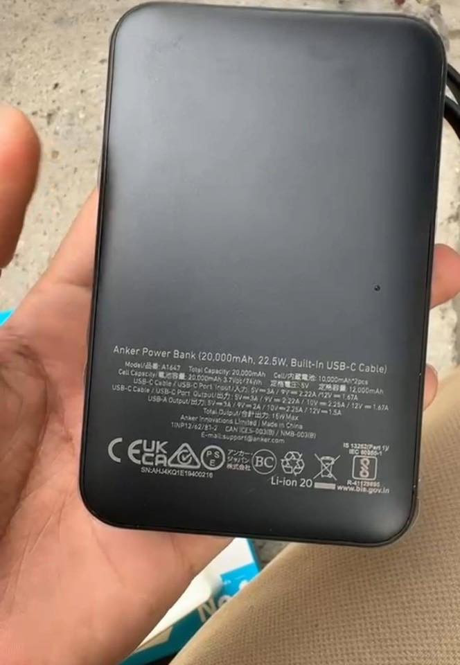 بور بنك الاصلي ماركة انكر غير مستخدم سعر 30


**إذا كنت صاحب هذا الإعلان وتريد حذفه لأي سبب، رجاءا أرسل رسالة إلى الدعم الفني**