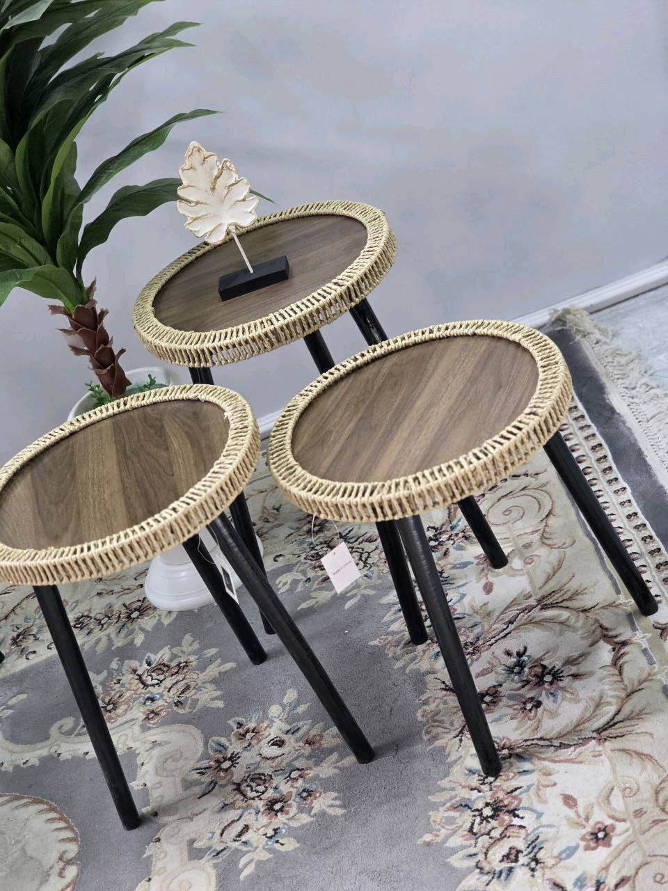 🪑 طبلات ثلاثي – بثلاث موديلات أنيقة
✔️ ثلاث موديلات مختلفة
✔️ قطر الدائرة: ٤٠ سم
 
توصيل مجاني جميع محافظات 
