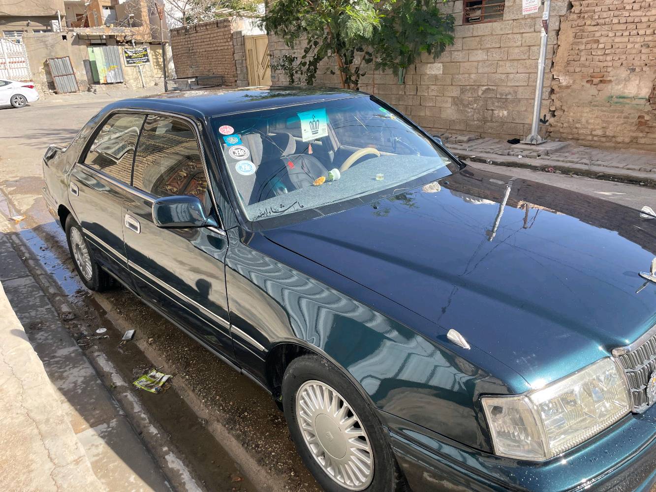 سلام عليكم
راس الثور فلات گصتين قماره وربع امامي 
السيارة جاهزه گير محرك تبريد تخم تاير كله جديد رقم انبار انگليزي مداور  المكان النجف للستفسار ***********