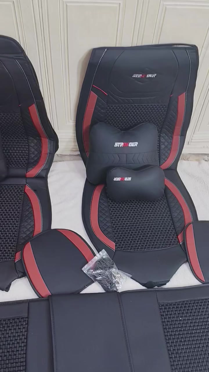 السعر ب 45 الف 🚙🚗🚘
دوشمه جلد جوكر من ماركة🚗 STRONGER، من 5 مقاعد 
 يتميز بتصميم جلدي أسود مع لمسات حمراء ووسائد للرقبة والظهر مدمجة لراحة إضافية.


**إذا كنت صاحب هذا الإعلان وتريد حذفه لأي سبب، رجاءا أرسل رسالة إلى الدعم الفني**