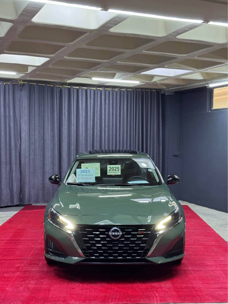 Nissan Altima 2025 SR Pluss
فول مواصفات واحد على واحد
بدون توربو بدون فورويل
حادثها فقط قبغ صندوق
بدون دواخل بدون ايرباك
ماشيه ١٠ الف فقط
كاتي تترقم جميع المحافظات الشماليه فقط
عنوان قضاء كلار
للأستفسار اتصال ع الرقم
***********
*********** كالار, السليمانية
