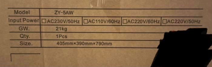 جهاز توليد اوكسجين 5 لتر ماركة صيني موديل / 5AW-ZY
405mmx390mmx790mm / القياس 21kg /
السعر / 450 الف 

رقم تلفون :
‭***********‬
