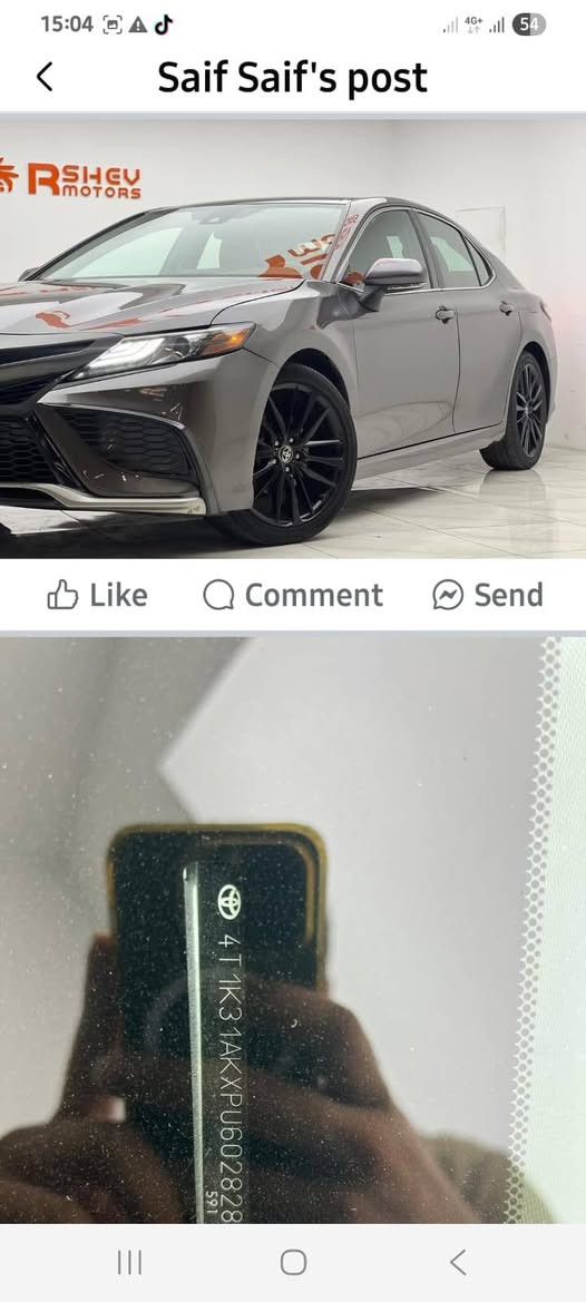 کامري xse hybrid 2023اربع قطع صبغ حراريصفحة السايق بخ امريكا بدون داخل ابد رقم كاتي ترقم شمالي سعرها 189وبيها مجال مكانها دهوك اي ستفسار خاص


**إذا كنت صاحب هذا الإعلان وتريد حذفه لأي سبب، رجاءا أرسل رسالة إلى الدعم الفني**
