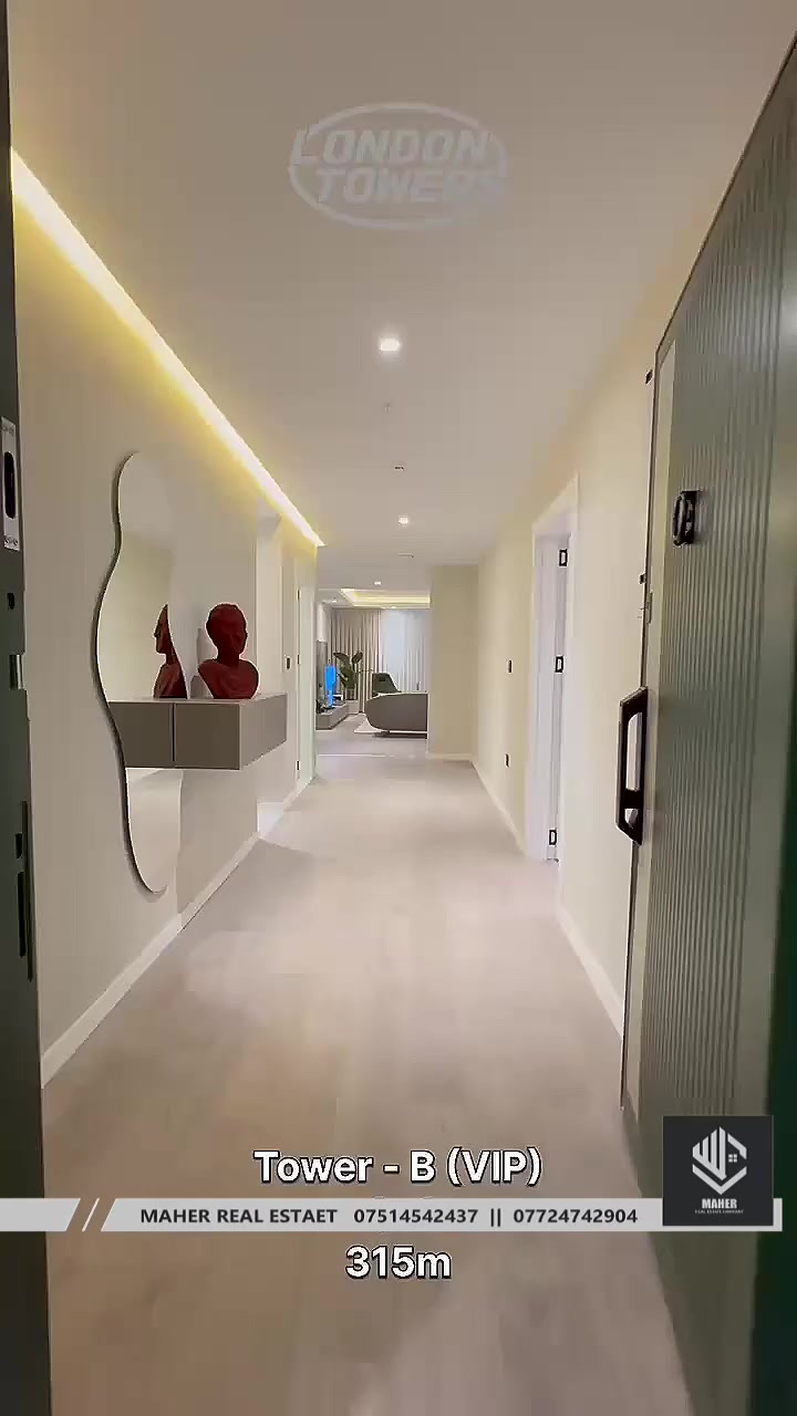 مشروع لندن تاورز London towers
فقط متبقي 6 أشهر للتسليم 
داخل المربع الذهبي في اربيل 
مقابل دريم ستي وامباير وبارك سامي عبد الرحمن 
مشروع يغطي كل المساحات 
من غرفة وصالة إلى 5 غرف وصالة 
وياهم مايميزه ان المباني فيها حماية من الزلازل تصل إلى أكثر من 7.4 درجة

 ***********
 ***********
