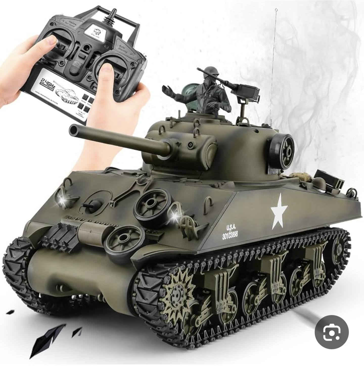 سلام عليكم دبابه حجم جبير حيل حديد كامل متحرك بيها دخان اعلي سعر ابيع سعره بل موقع فوك مليون
نوع المنتج: مجسم دبابة بلاستيكي (Model Kit) بمقياس 1/35.
التفاصيل: نموذج تفصيلي لدبابة قتال أمريكية من الحرب العالمية الثانية، تم تصميمها للاشتباك مع دروع العدو وتدميرها. 
المميزات: تتميز الدبابة الأصلية بدروع قوية وقوة نارية عالية بفضل مدفعها. 
التاريخ: من أشهر الدبابات المتوسطة التي خدمت في الحرب العالمية الثانية.  وزنها فوك ١٣ كيلو


**إذا كنت صاحب هذا الإعلان وتريد حذفه لأي سبب، رجاءا أرسل رسالة إلى الدعم الفني**