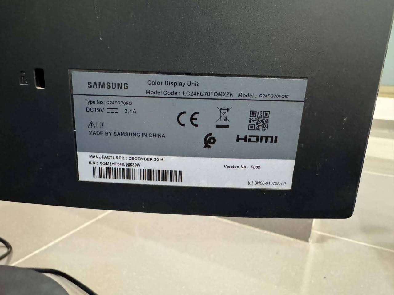 Samsung C24FG70FQM
24
Curved
VA
1928 × 1080
1ms
144 Hz Refresh Rate
بـــ185


**إذا كنت صاحب هذا الإعلان وتريد حذفه لأي سبب، رجاءا أرسل رسالة إلى الدعم الفني**