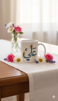 كوب باسم • رسم عالزجاج • توصيل لكل المحافظات