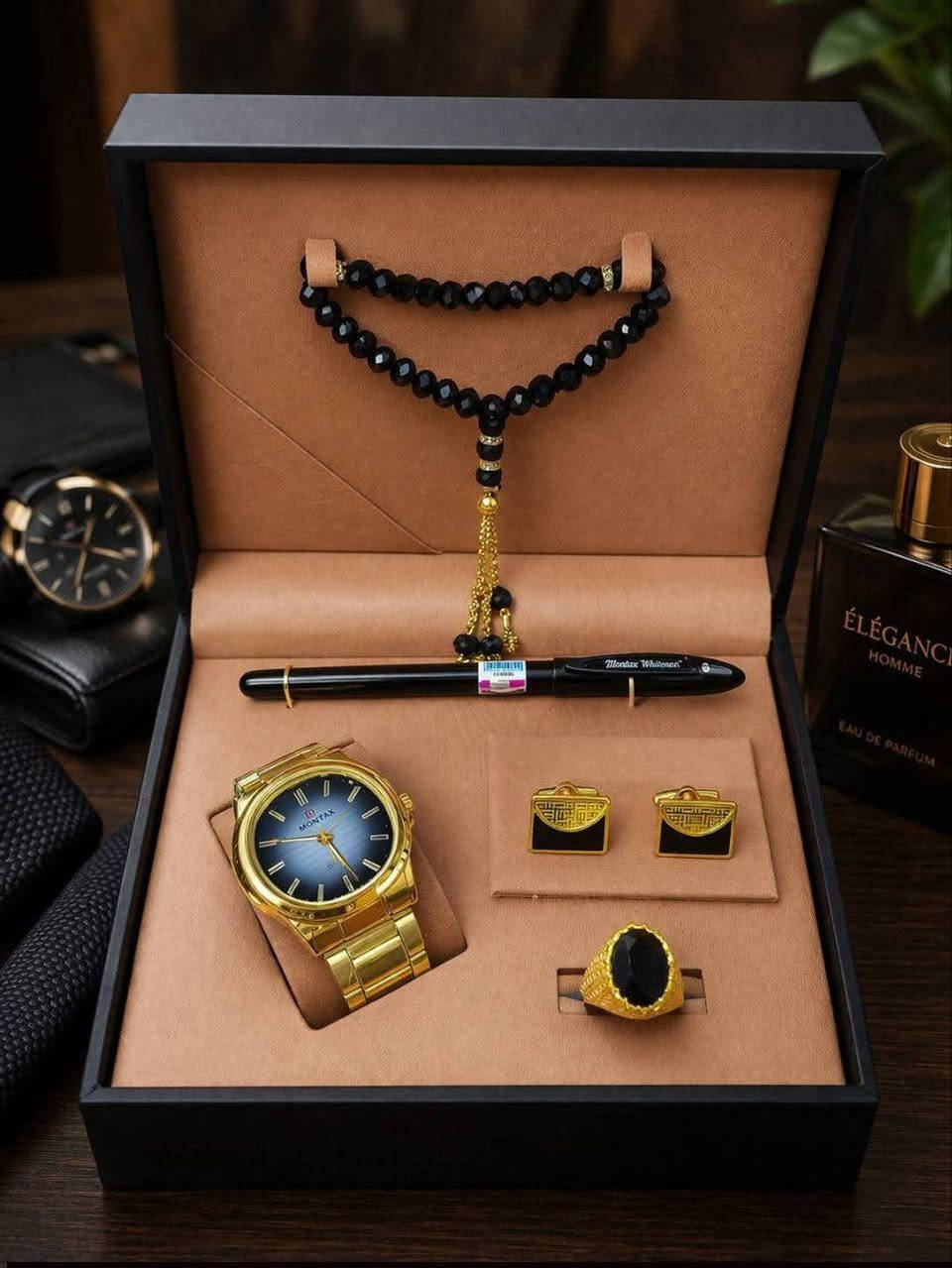 ⌚ بكج ساعة رجالي أنيق ومميز سير حديد
كوالتي عالي 
روعة بالتصميم ✨
✨ تصميم فاخر يلفت الانتباه
✨ هدية مثالية لك ولمن تحب
قدم هدية تعبر عن ذوقك ... لأن التفاصيل تصنع الفرق ❤️
🔥 السعر 20 ألف دينار 🔥
توصيل سامراء ألف دينار
توصيل أقضية صلاح الدين ثلاث آلاف
توصيل محافظات خمسة آلاف
***********
واتساب أو اتصال أو خاص
الفحص أمام المندوب
