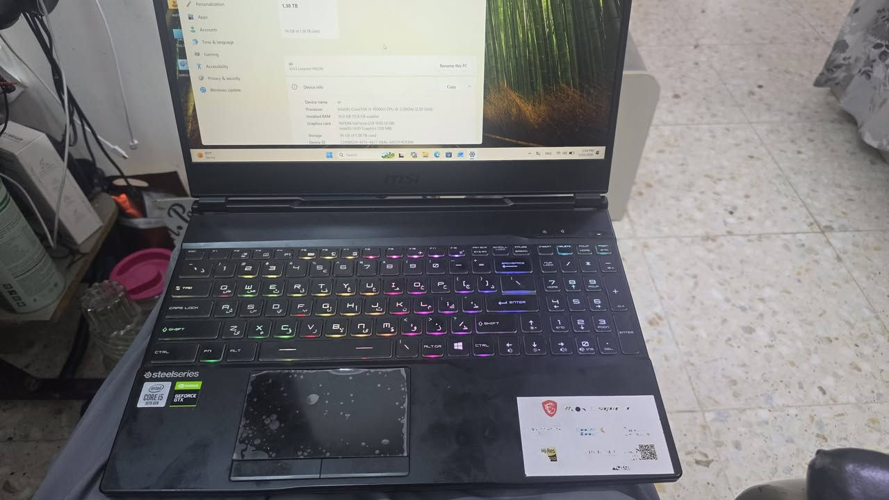 للبيع msi gl65 then
Ci5 th10 
هارد ssd512+hhd 1TB
كرت شاشه 1650 4Gb
حجم 15،6
نضافه 99%
السعر 700 الف 
مكان بغداد الدورة لايوجد توصيل


**إذا كنت صاحب هذا الإعلان وتريد حذفه لأي سبب، رجاءا أرسل رسالة إلى الدعم الفني**