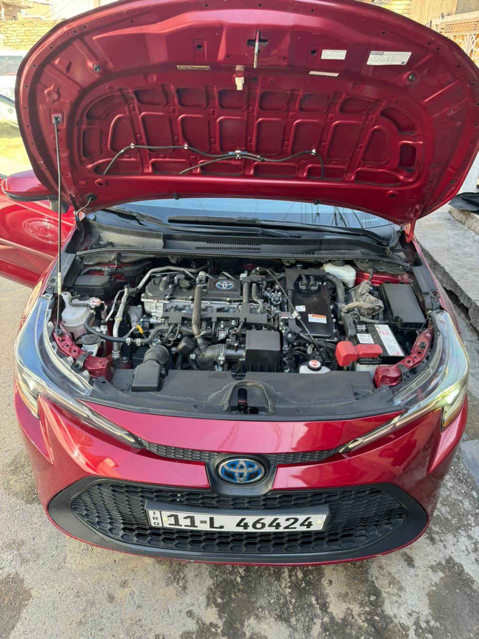 السلام عليكم ورحمة كورولا لون ماروني ٢٠٢٢ بدون ايرباك وبيع فقط رقم بغداد وجاهزة من كل شي le بصمة وهايبرد مواصفاتها حلوة ومكانها ديالى تقاطع القدس للاتصال ***********  وماشية ١٤١ الف ميل
